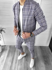 Trening barbati slim fit Pantaloni + Hanorac 10031 43-4.1.2