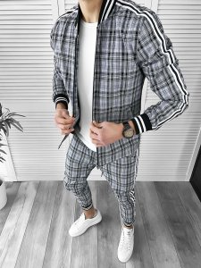 Trening barbati slim fit Pantaloni + Hanorac 10036 55-4