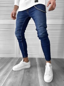 Blugi barbati conici albastri 1635 H9-5