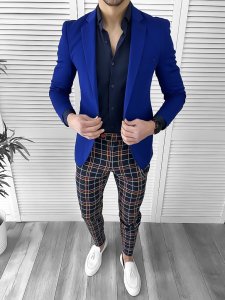 Tinuta barbati smart casual Pantaloni + Camasa + Sacou 10075