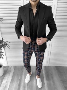 Tinuta barbati smart casual Pantaloni + Camasa + Sacou 10077