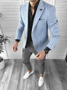 Tinuta barbati smart casual Pantaloni + Camasa + Sacou 10099