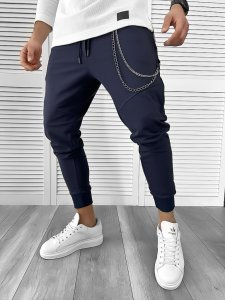 Pantaloni de trening bleumarin conici 10141 O1-4