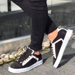 Adidasi barbati casual negri R124 98-1 E