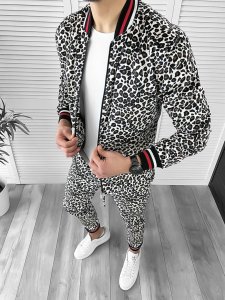 Trening barbati slim fit Pantaloni + Hanorac 10130 D7-1.1.2