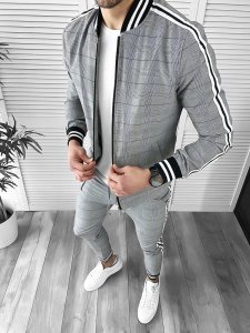 Trening barbati slim fit Pantaloni + Hanorac 10135 I15-2.2