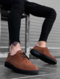 Mocasini barbati maro cu talpa neagra 10129 E