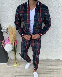 Trening barbati slim fit Pantaloni + Hanorac 10163 84-3