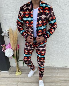 Trening barbati slim fit Pantaloni + Hanorac 10166 129-5