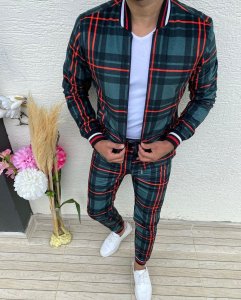 Trening barbati slim fit Pantaloni + Hanorac 10167 I14-2.1