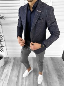 Tinuta barbati smart casual Pantaloni + Camasa + Sacou 10176