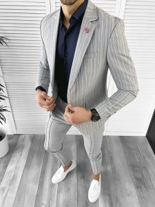 Tinuta barbati smart casual Pantaloni + Camasa + Sacou 10184