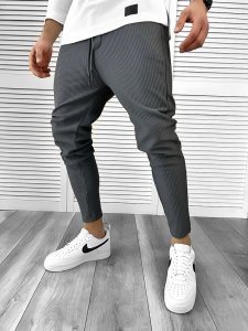 Pantaloni de trening gri conici 971 119-3*