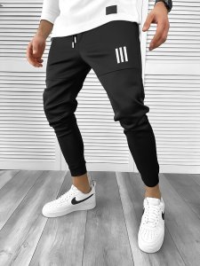 Pantaloni de trening negri conici 10231 N1-5*