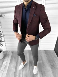 Tinuta barbati smart casual Pantaloni + Camasa + Sacou 10252