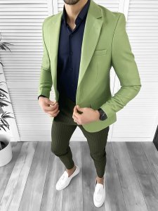 Tinuta barbati smart casual Pantaloni + Camasa + Sacou 10256