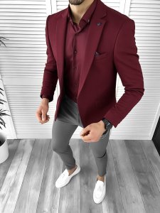 Tinuta barbati smart casual Pantaloni + Camasa + Sacou 10288