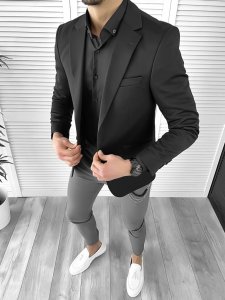 Tinuta barbati smart casual Pantaloni + Camasa + Sacou 10292