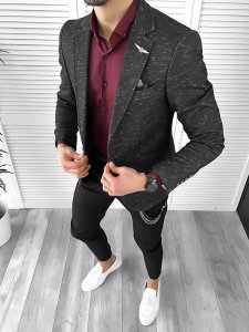 Tinuta barbati smart casual Pantaloni + Camasa + Sacou 10305