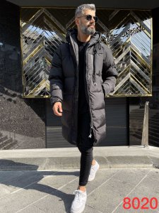 Geaca barbati groasa neagra de iarna DEF47 Q1-1