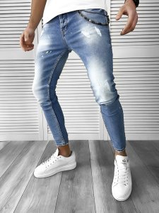 Blugi barbati conici albastri 279 G3-2