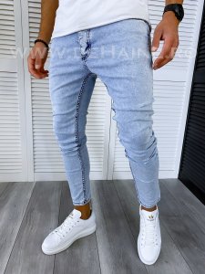 Blugi barbati conici albastri CU MIC DEFECT B6299 H9-4