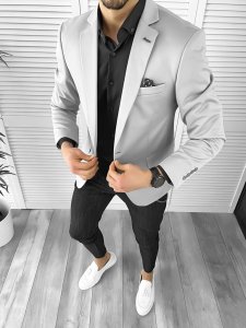 Tinuta barbati smart casual Pantaloni + Camasa + Sacou 10378