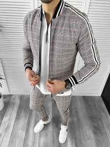Trening barbati slim fit Pantaloni + Hanorac 10395 I2-3.2