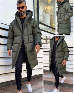 Geaca barbati groasa kaki de iarna DEF70 D1-1