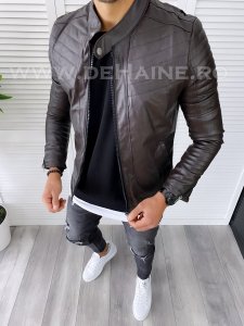 Geaca barbati maro piele ecologica B7096 65-5