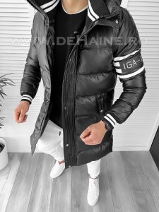 Geaca barbati groasa neagra de iarna cu mic defect DEF72 D0-5