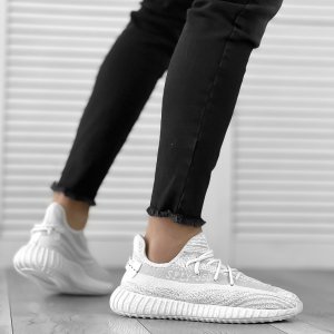 Adidasi barbati casual albi 10482