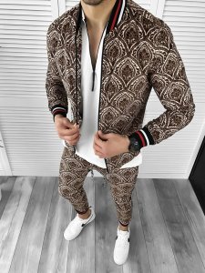 Trening barbati slim fit Pantaloni + Hanorac 10465 92-5* K20-1