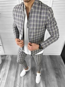 Trening barbati slim fit Pantaloni + Hanorac 10474 I3-3.3