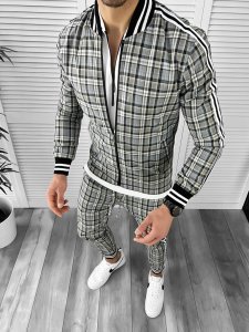 Trening barbati slim fit Pantaloni + Hanorac 10475 121-4