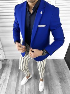 Tinuta barbati smart casual Pantaloni + Camasa + Sacou 10521