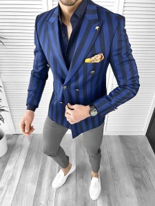 Tinuta barbati smart casual Pantaloni + Camasa + Sacou 10538