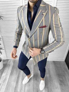 Tinuta barbati smart casual Pantaloni + Camasa + Sacou 10539
