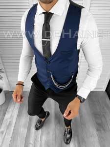Vesta barbati eleganta slim fit cu defect E1328