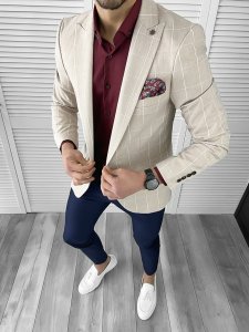Tinuta barbati smart casual Pantaloni + Camasa + Sacou 10570