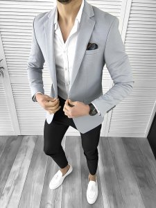 Tinuta barbati smart casual Pantaloni + Camasa + Sacou 10299
