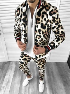 Trening barbati slim fit Pantaloni + Hanorac 10278 19-1