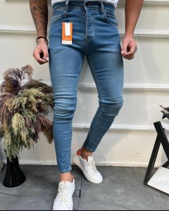 Blugi barbati conici albastri 10572 G1-1.2