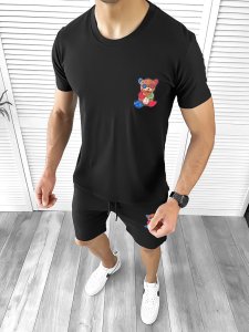 Trening barbati negru pantaloni + tricou 10591