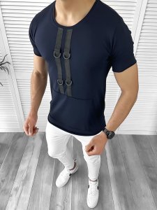 Tricou barbati bleumarin slim fit Vagabond B1955 K7-2.2