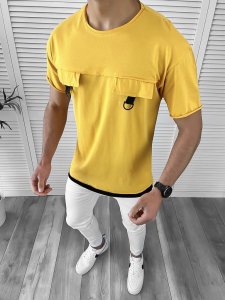 Tricou barbati mustar slim fit Vagabond B1944 P9-4.2