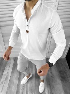 Camasa barbati slim fit alba10612 O5-2.4