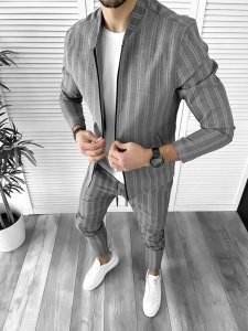 Trening barbati slim fit Pantaloni + Hanorac B9884 P19-5.3