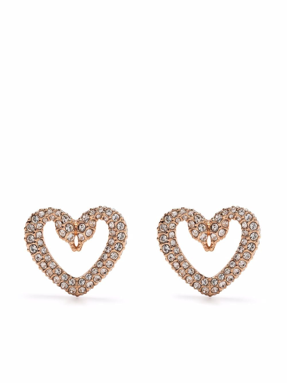 Una crystal-heart stud earrings Profile Picture