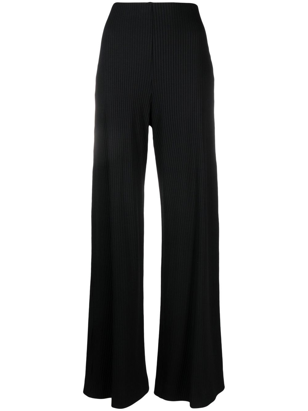 wide-leg rib-knit trousers Profile Picture